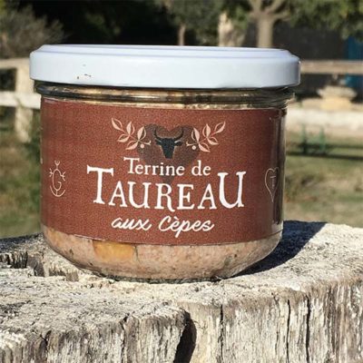 Terrine taureau aux cepes